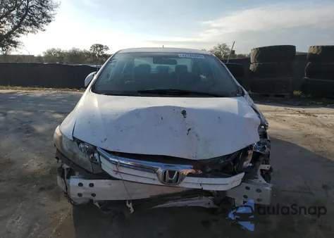 2012 Honda Civic Hybrid from USA, damaged, VIN JHMFB4F23CS007889